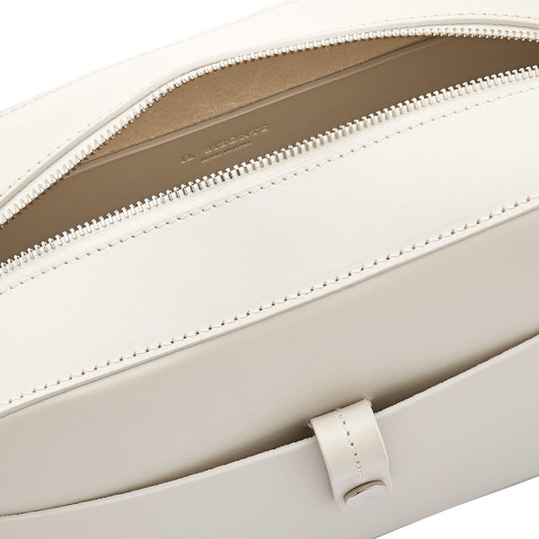 Tondina | Women's crossbody bag in leather color white seal