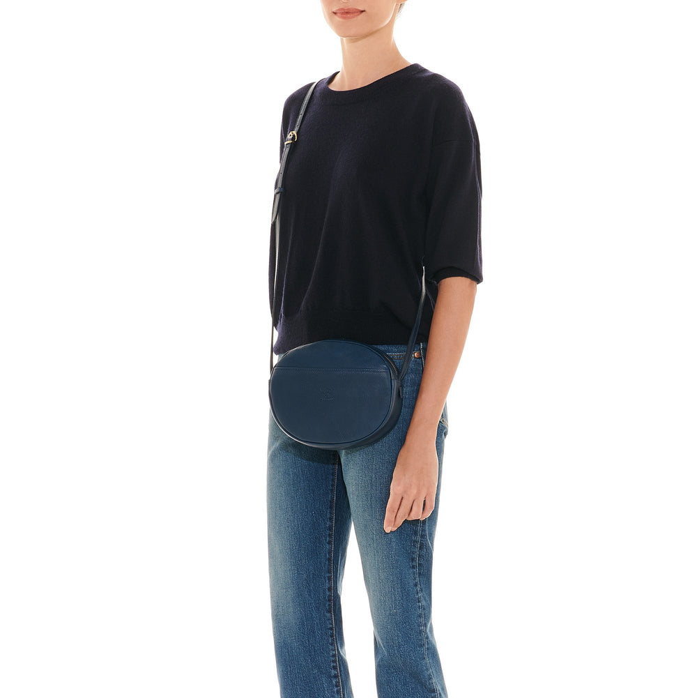 Rubino | Sac bandouliere pour femme en cuir couleur bleu