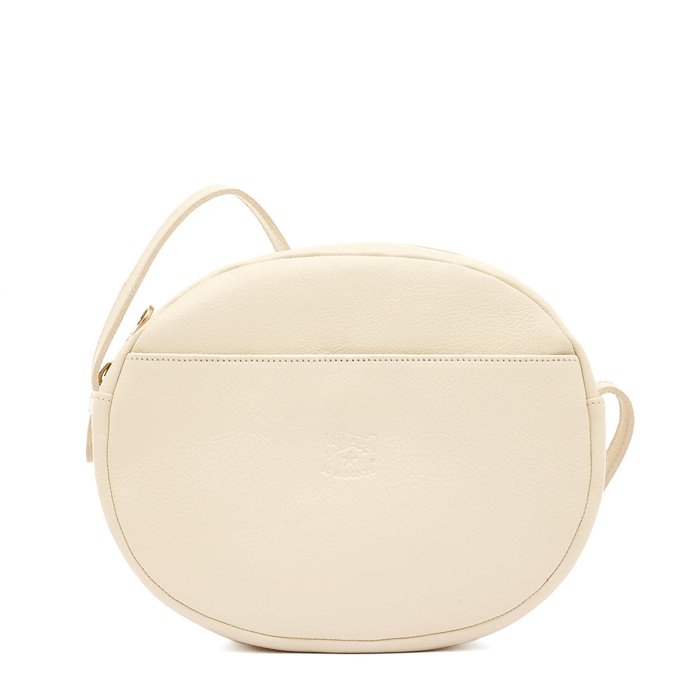 Rubino | Women's crossbody bag in leather color milk