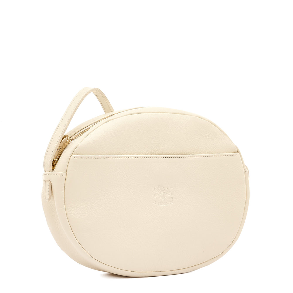 Rubino | Women's crossbody bag in leather color milk