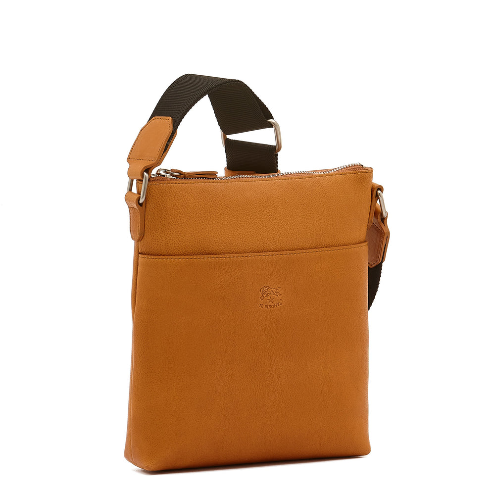 Oriuolo | Sac bandouliere pour homme en cuir vintage couleur naturel