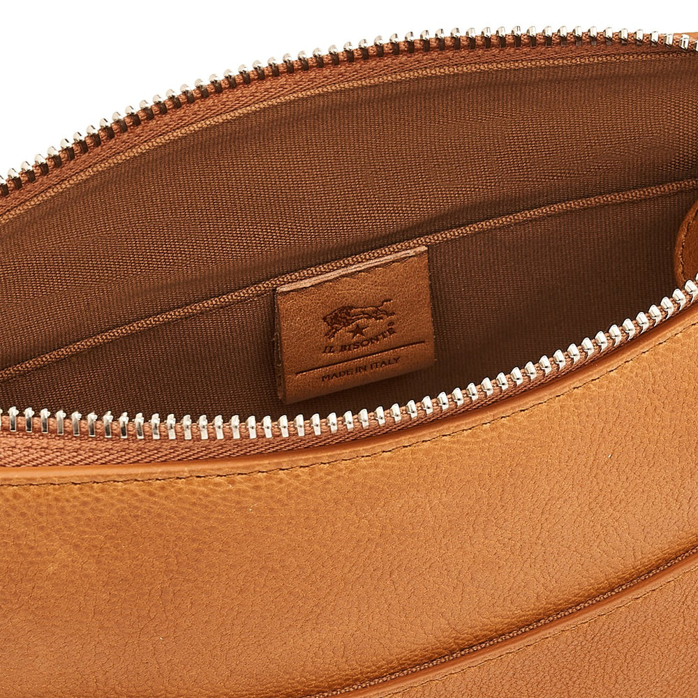 Oriuolo | Men's crossbody bag in vintage leather color natural