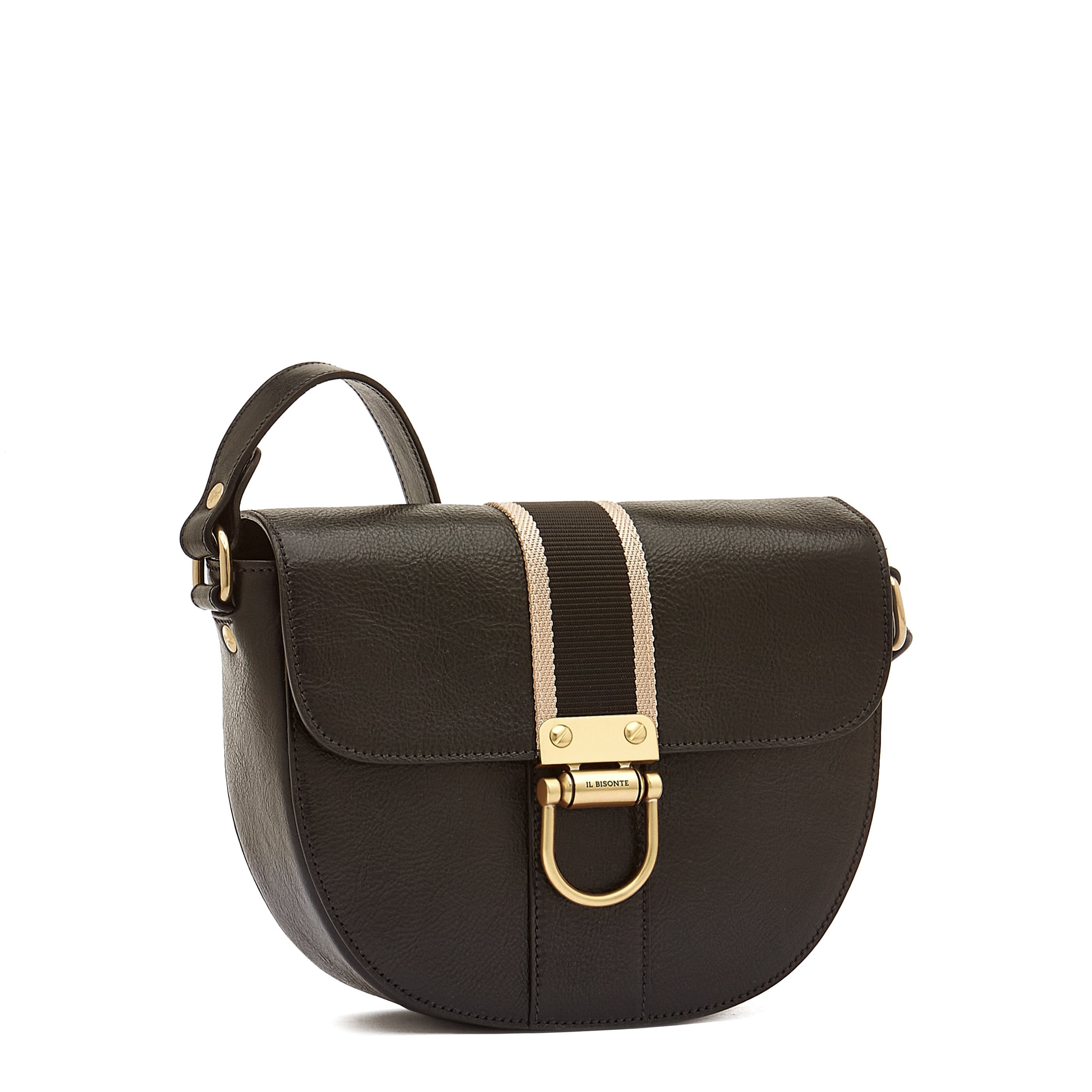 Solaria | Women's crossbody bag in leather color black