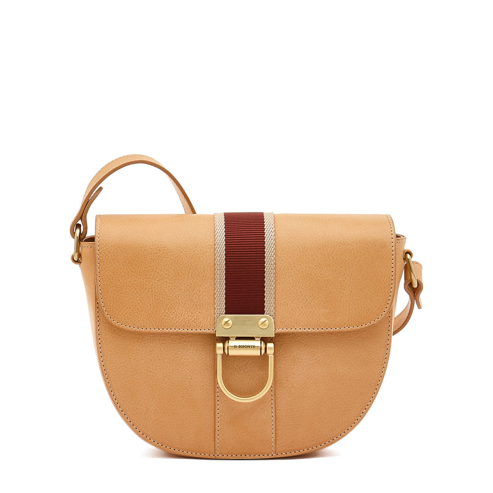 Solaria | Women's crossbody bag in leather color natural