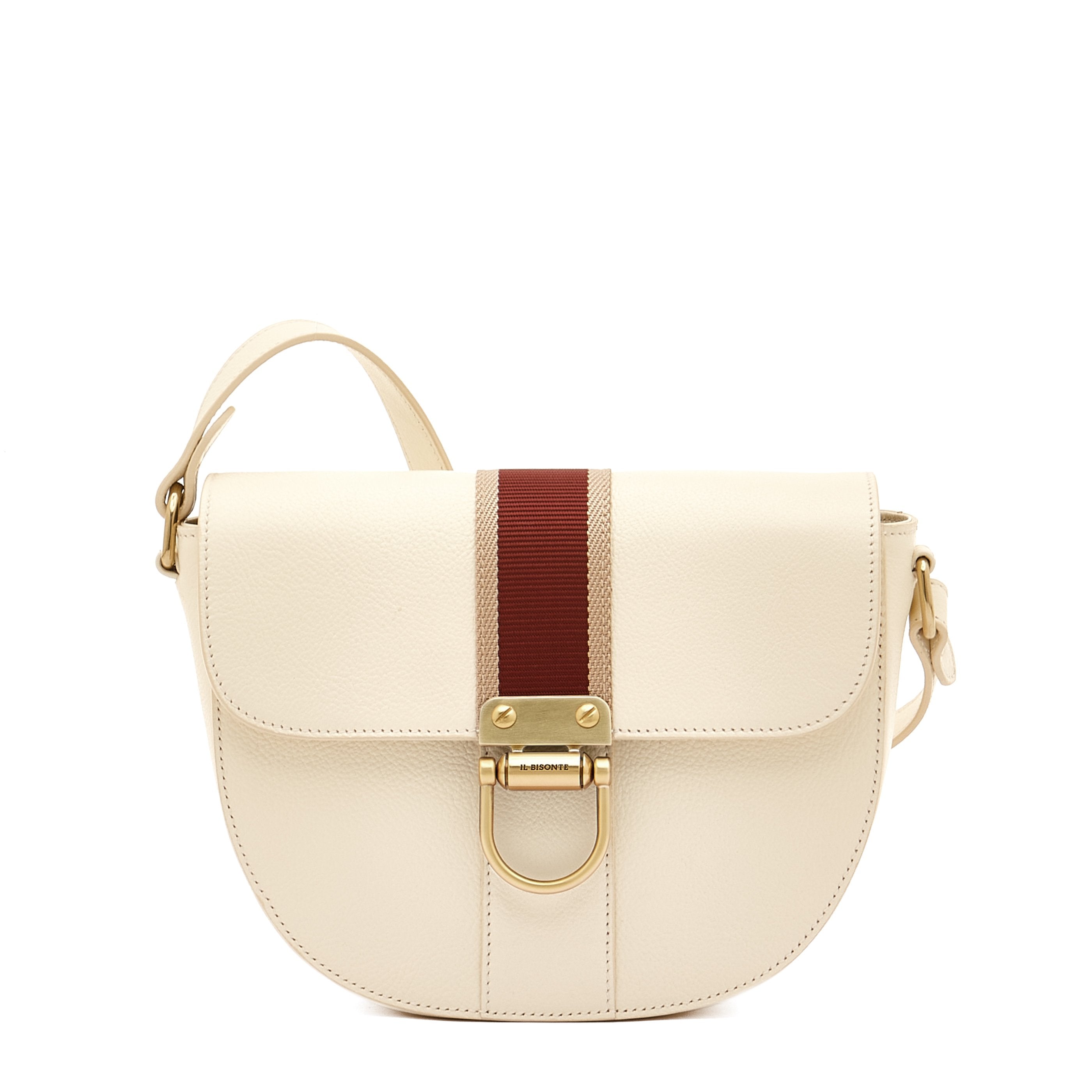 Solaria | Women's crossbody bag in leather color white