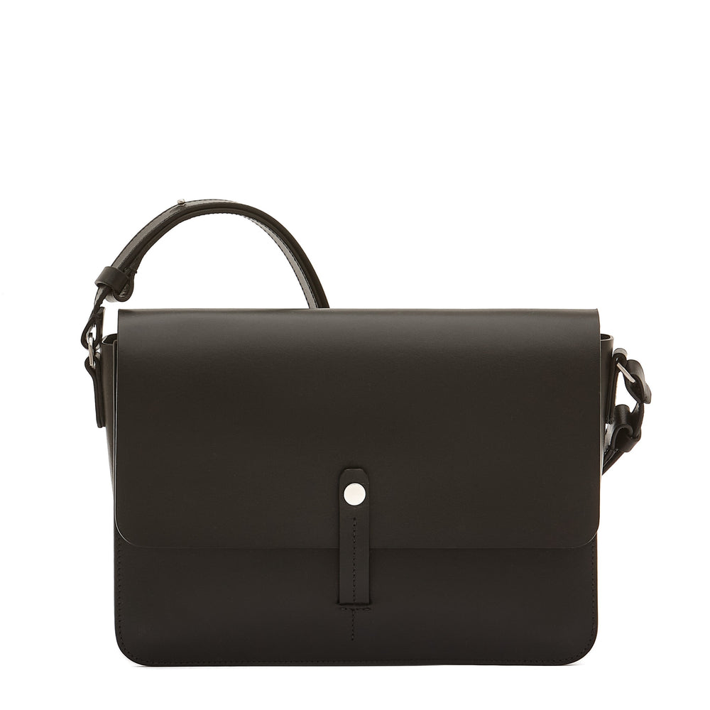 Tondina | Women's crossbody bag in leather color black