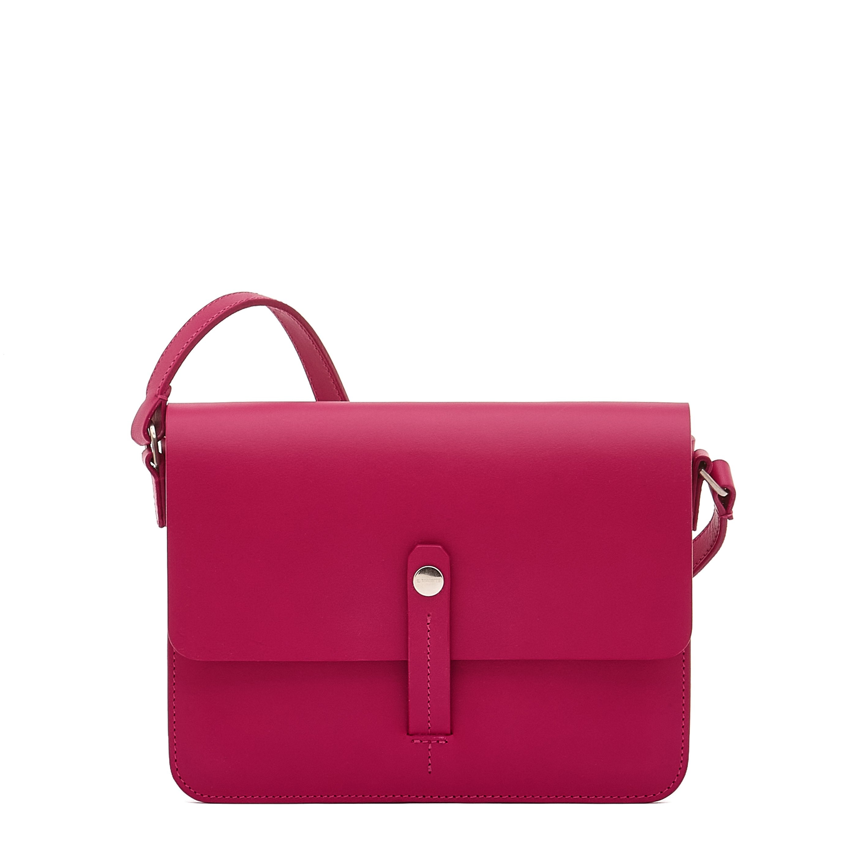 Tondina | Borsa a tracolla da donna in pelle colore cherry