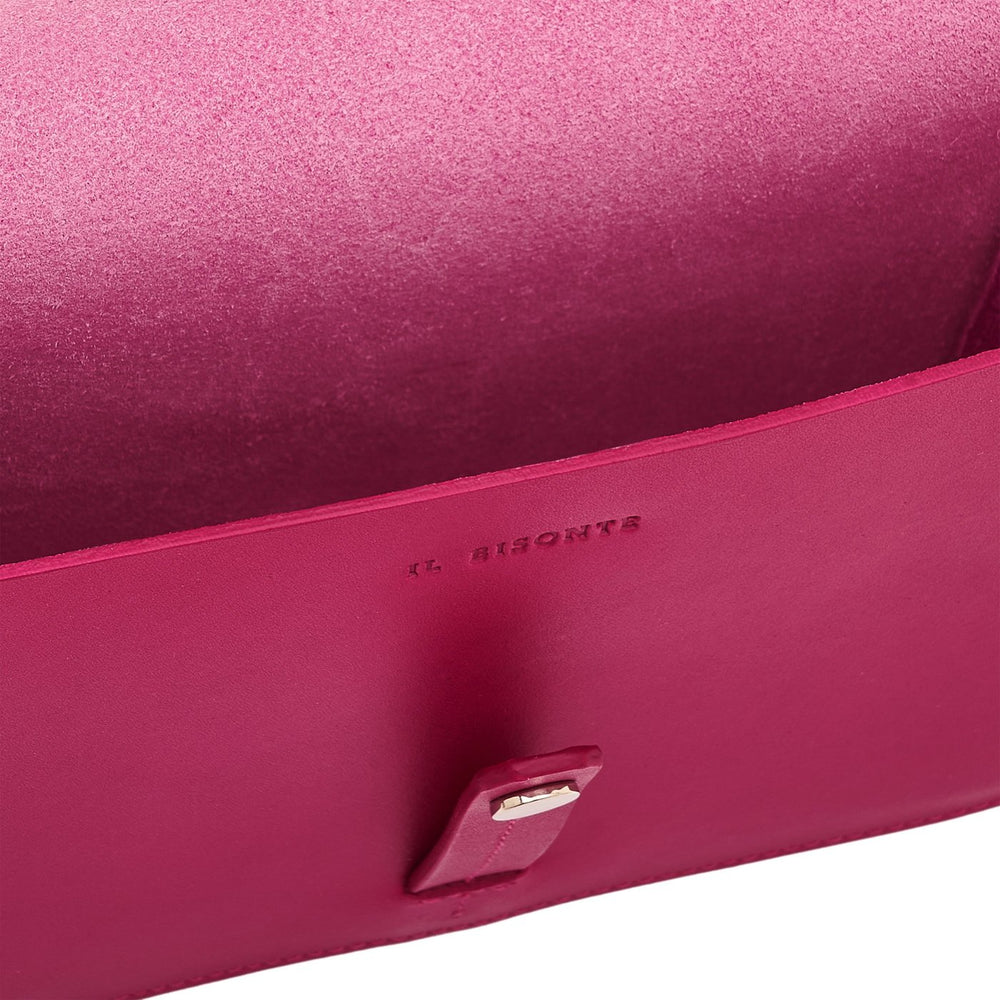 Tondina | Borsa a tracolla da donna in pelle colore cherry