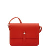 Tondina | Women's crossbody bag in leather color bright red