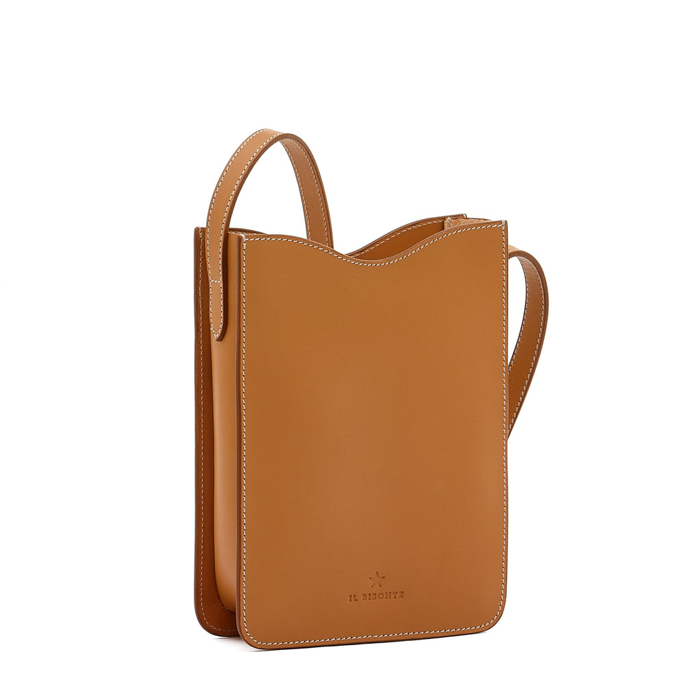Roseto | Borsa a tracolla da donna in pelle colore naturale