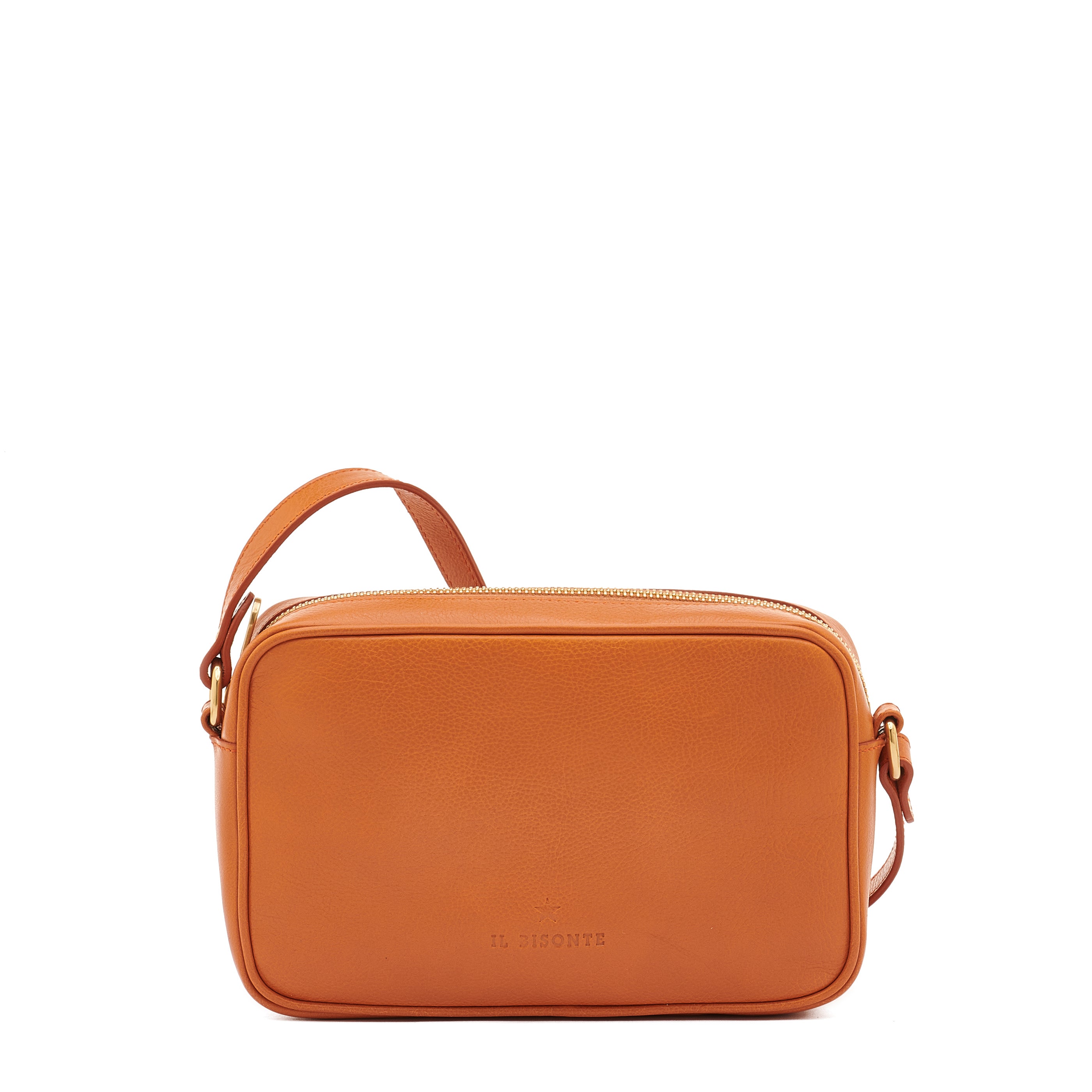 Oliveta | Women's crossbody bag in leather color caramel