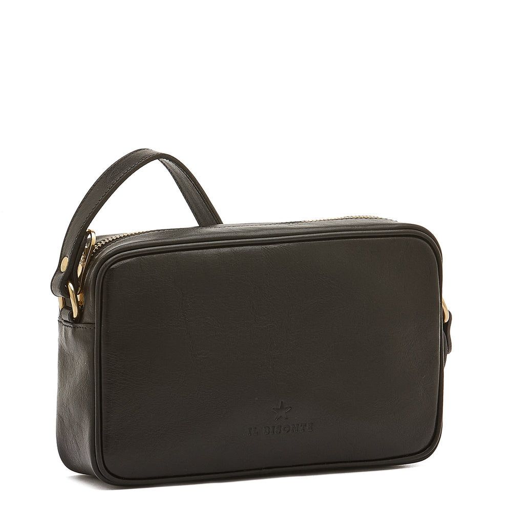 Oliveta | Sac bandouliere pour femme en cuir couleur noir