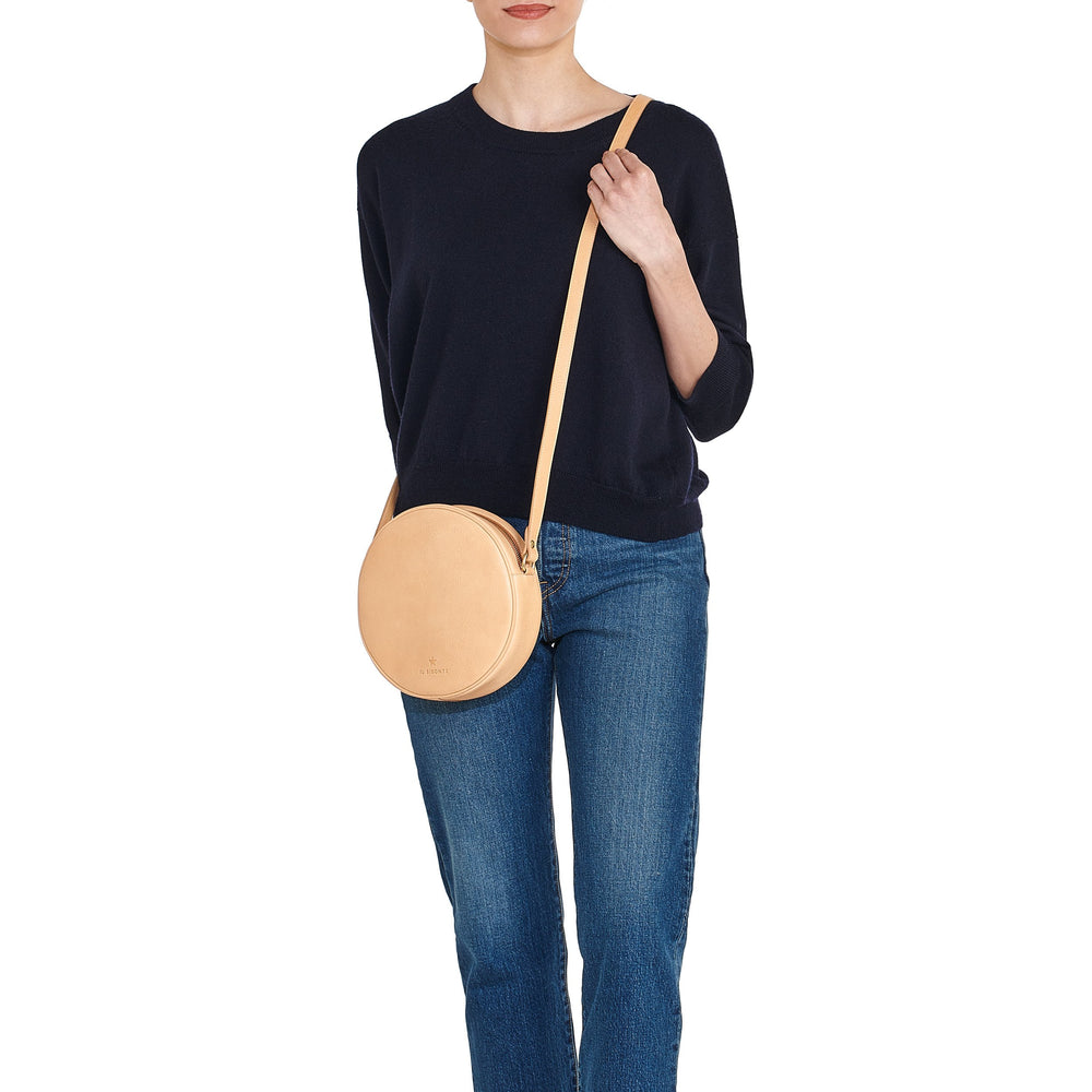 Oliveta | Women's crossbody bag in leather color natural