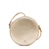 Oliveta | Women's crossbody bag in metallic leather color metallic platinum