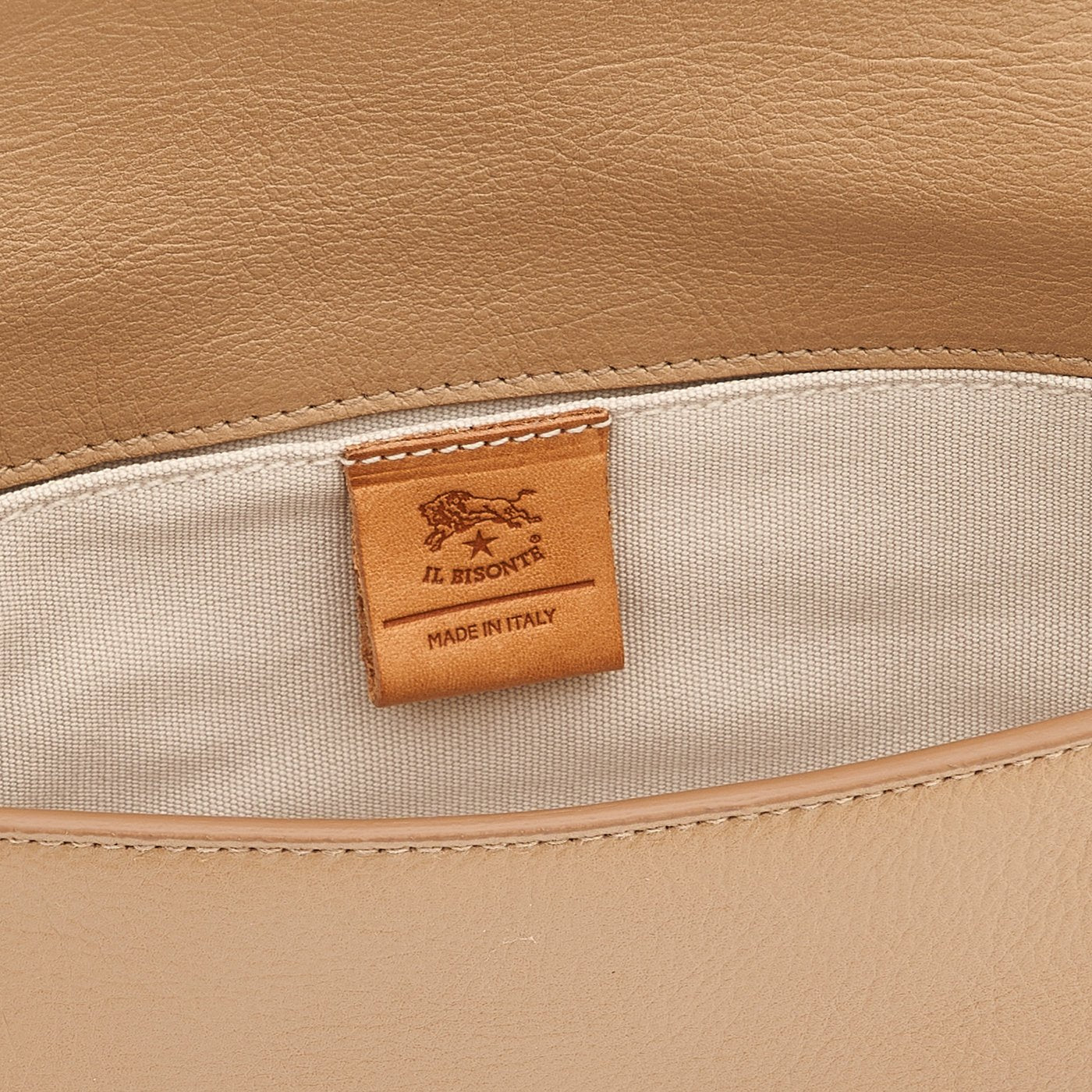 Studio | Sac bandouliere pour femme en cuir couleur cafè au lait