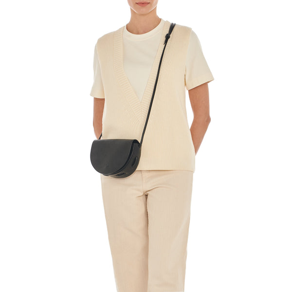 Studio  Women's shoulder bag in leather color cypress – Il Bisonte