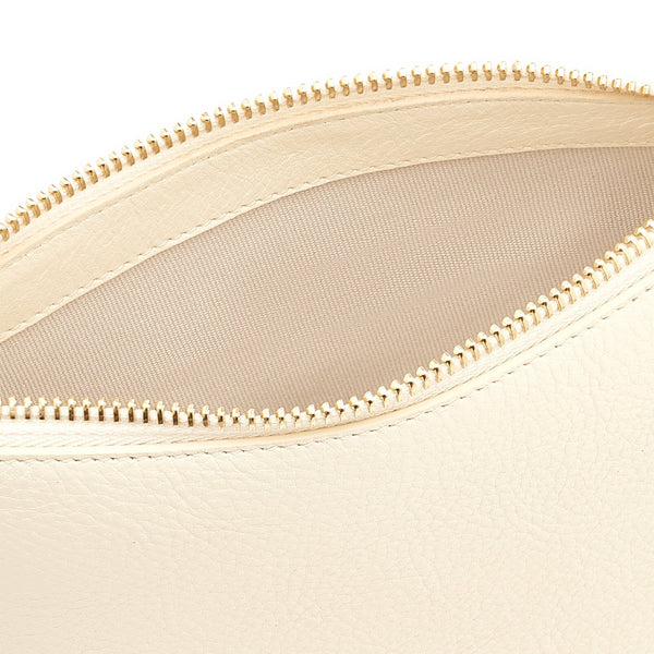 Modulo | Women's crossbody bag in leather color white