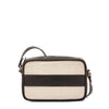 Marini | Sac bandouliere pour femme en tissu couleur naturel / noir