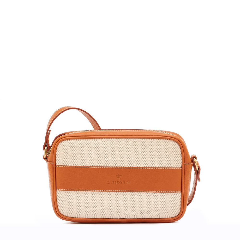 Marini | Sac bandouliere pour femme en tissu couleur naturel /caramel