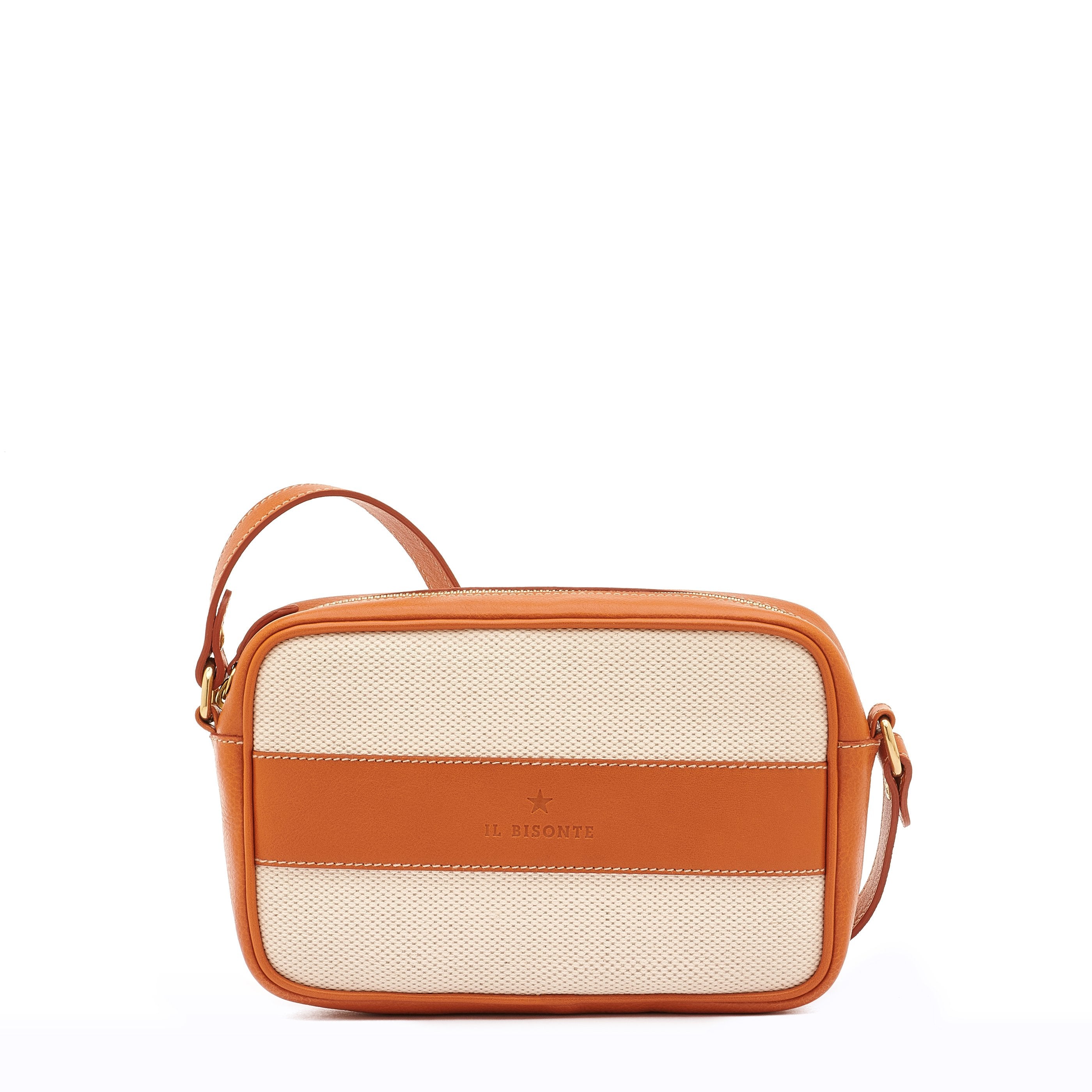 Marini | Sac bandouliere pour femme en tissu couleur naturel /caramel