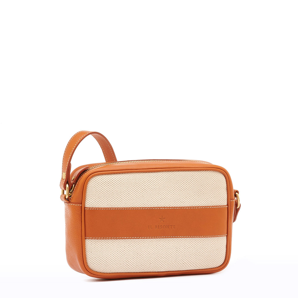 Marini | Sac bandouliere pour femme en tissu couleur naturel /caramel