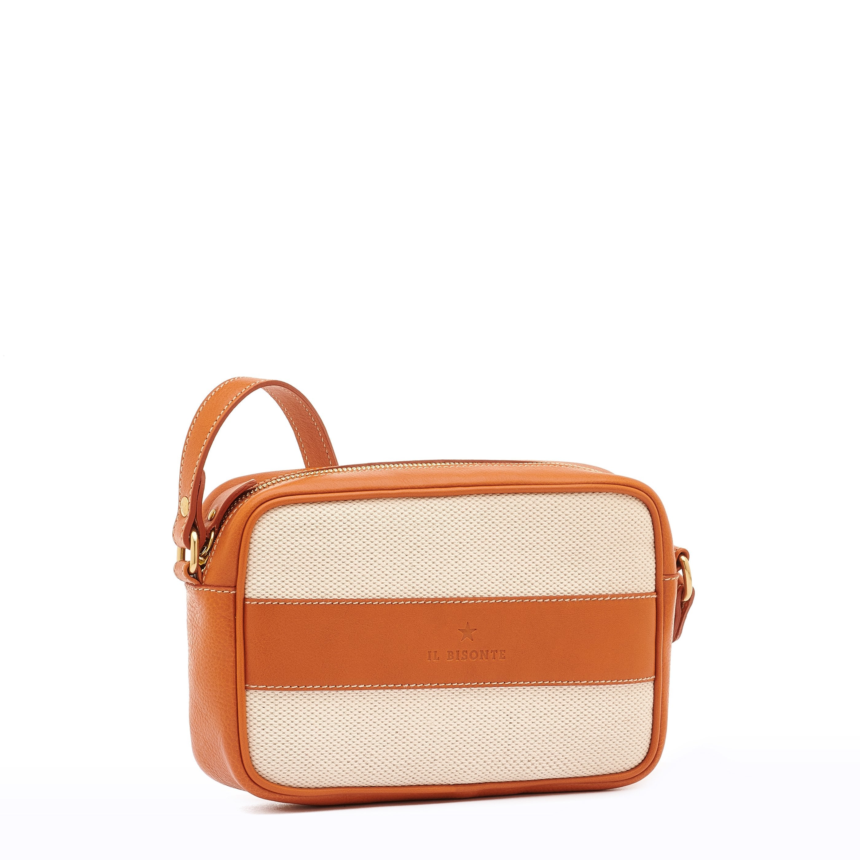 Marini | Sac bandouliere pour femme en tissu couleur naturel /caramel