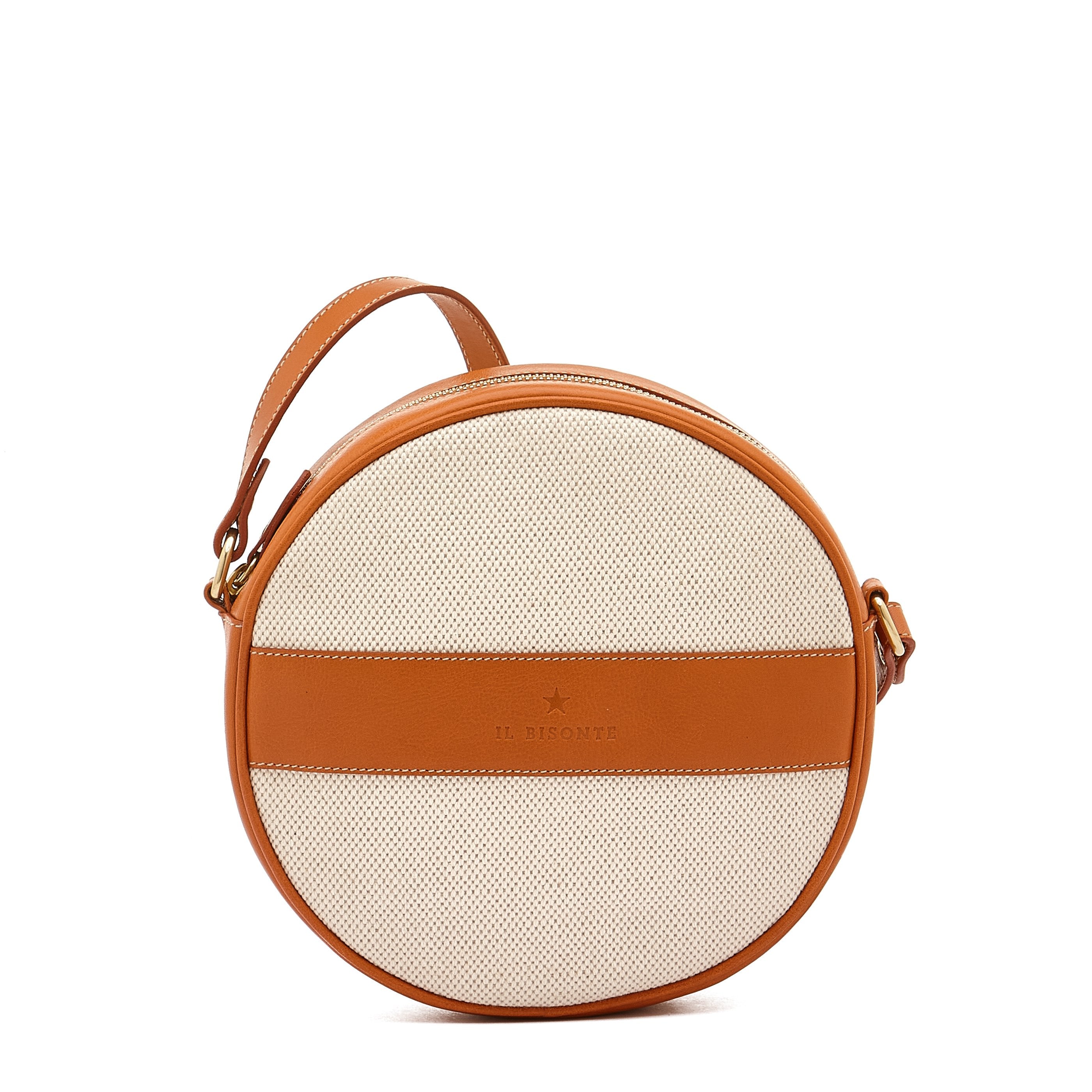 Marini | Sac bandouliere pour femme en tissu couleur naturel /caramel