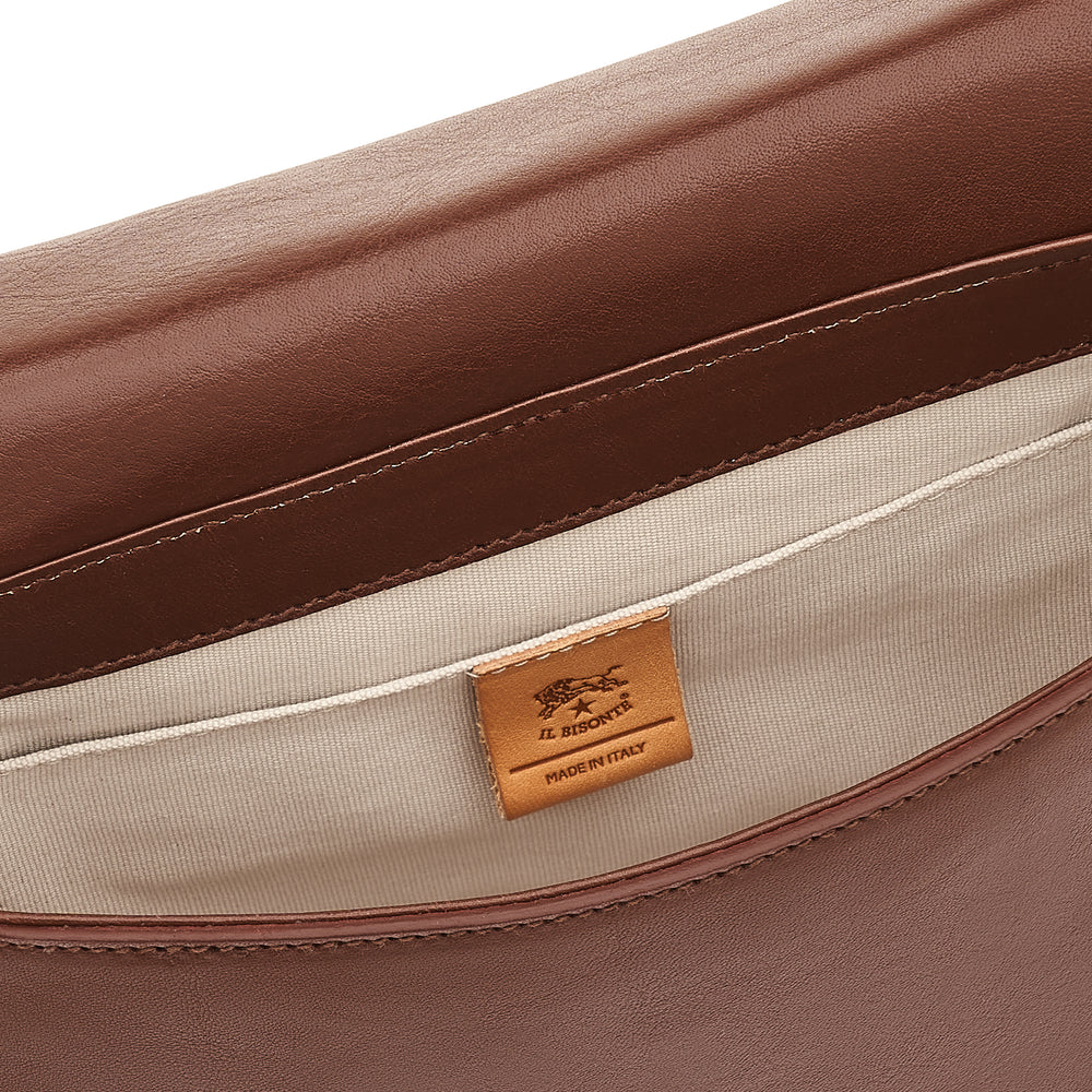 Novecento | Women's crossbody bag in leather color arabica