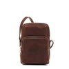 Duccio | Men's crossbody bag in vintage leather color coffee