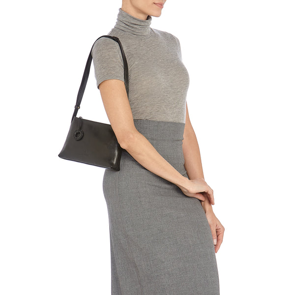 Tessa | Women's crossbody bag in leather color black