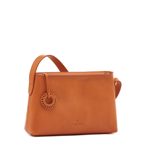 Tessa | Women's crossbody bag in leather color caramel