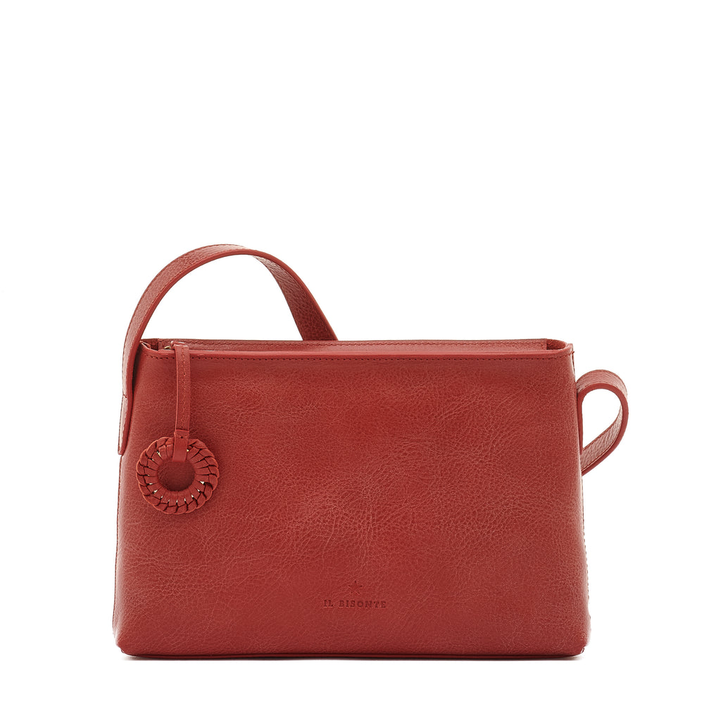 Tessa | Women's crossbody bag in leather color red