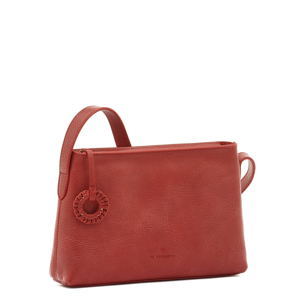 Tessa | Women's crossbody bag in leather color red