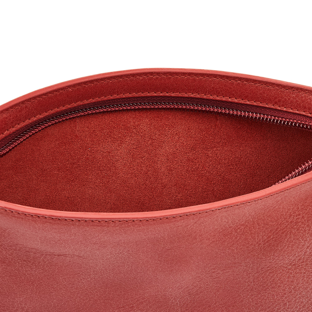 Tessa | Women's crossbody bag in leather color red