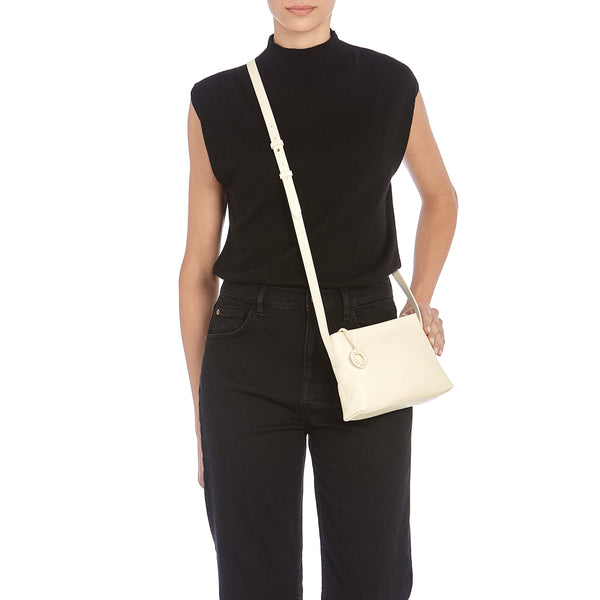 Tessa | Borsa a tracolla da donna in pelle colore latte