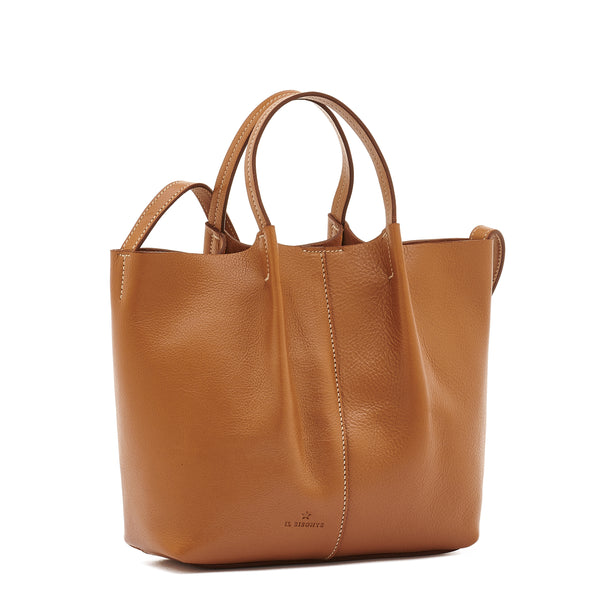 Nina | Women's crossbody bag in leather color gianduia