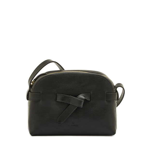 Elisa | Women's crossbody bag in leather color black