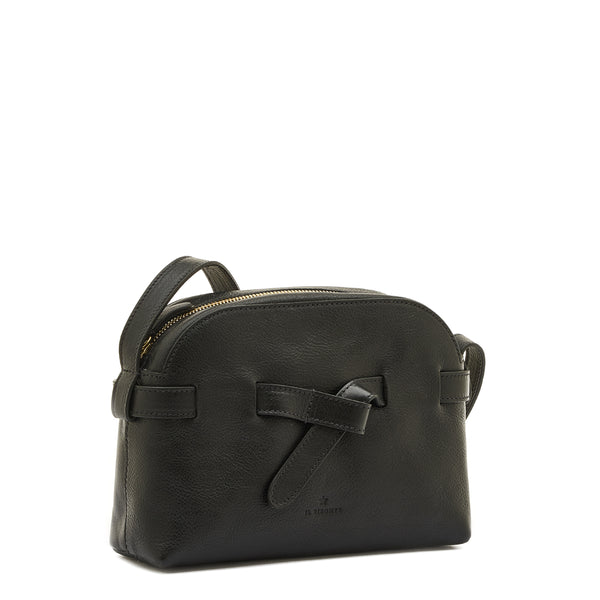 Elisa | Sac bandouliere pour femme en cuir couleur noir