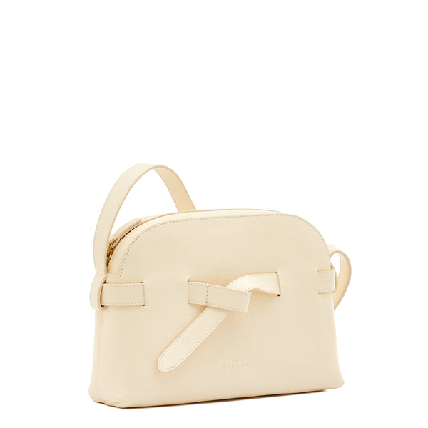 Elisa | Women's crossbody bag in leather color white