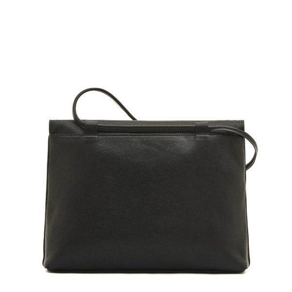 Anna | Women's crossbody bag in vintage leather color black