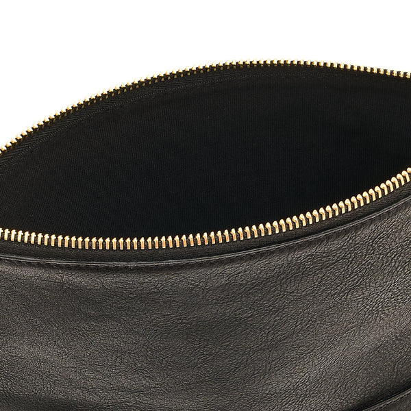 Anna | Women's crossbody bag in vintage leather color black