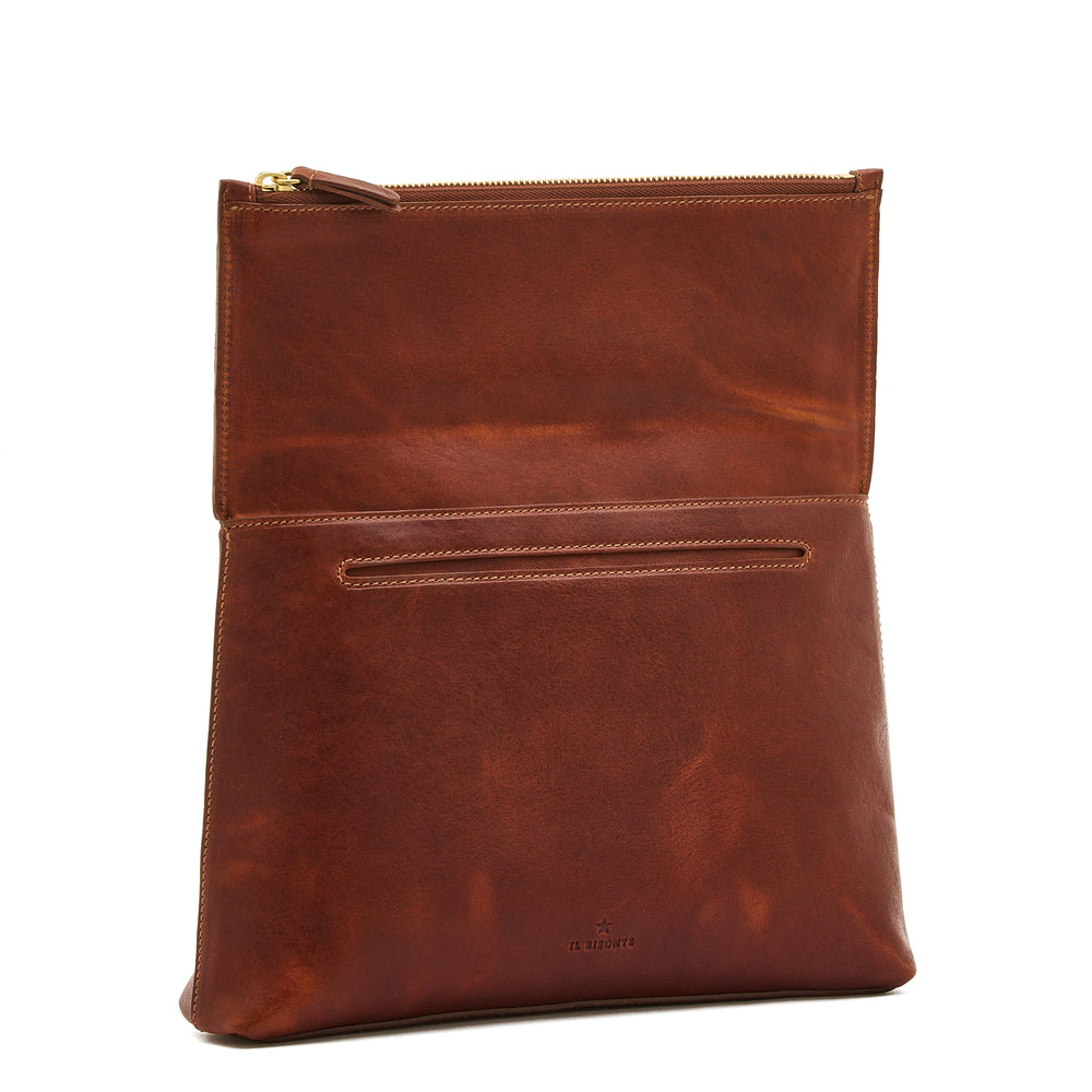 Anna | Women's crossbody bag in vintage leather color sepia