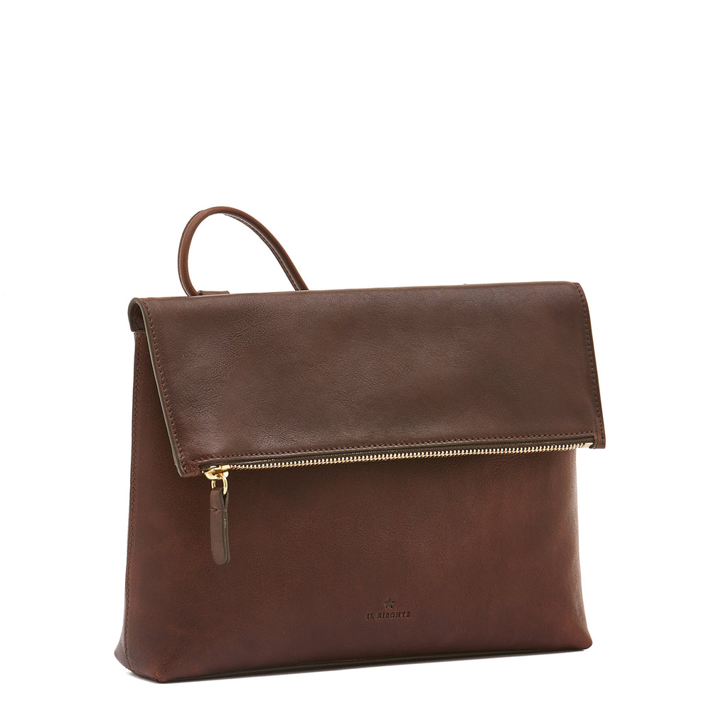 Anna | Borsa a tracolla da donna in pelle invecchiata colore caffè