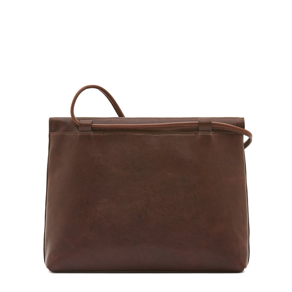 Anna | Borsa a tracolla da donna in pelle invecchiata colore caffè