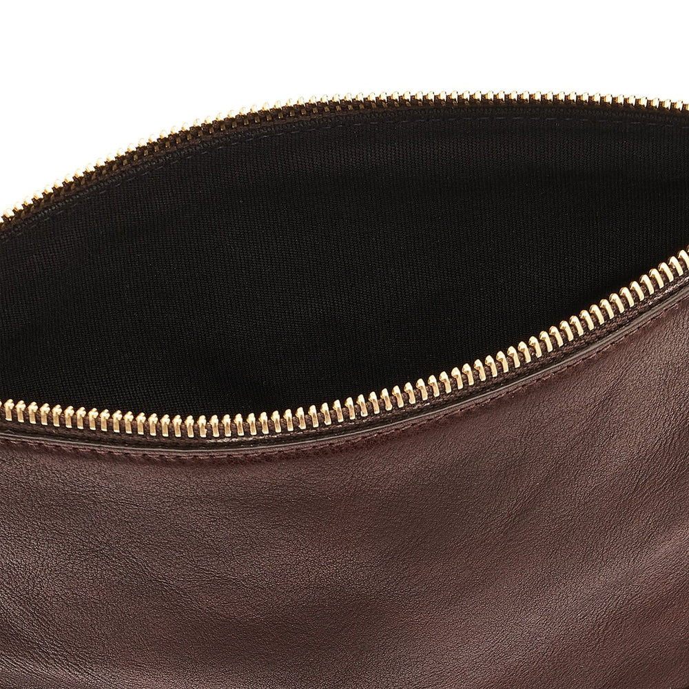 Anna | Borsa a tracolla da donna in pelle invecchiata colore caffè
