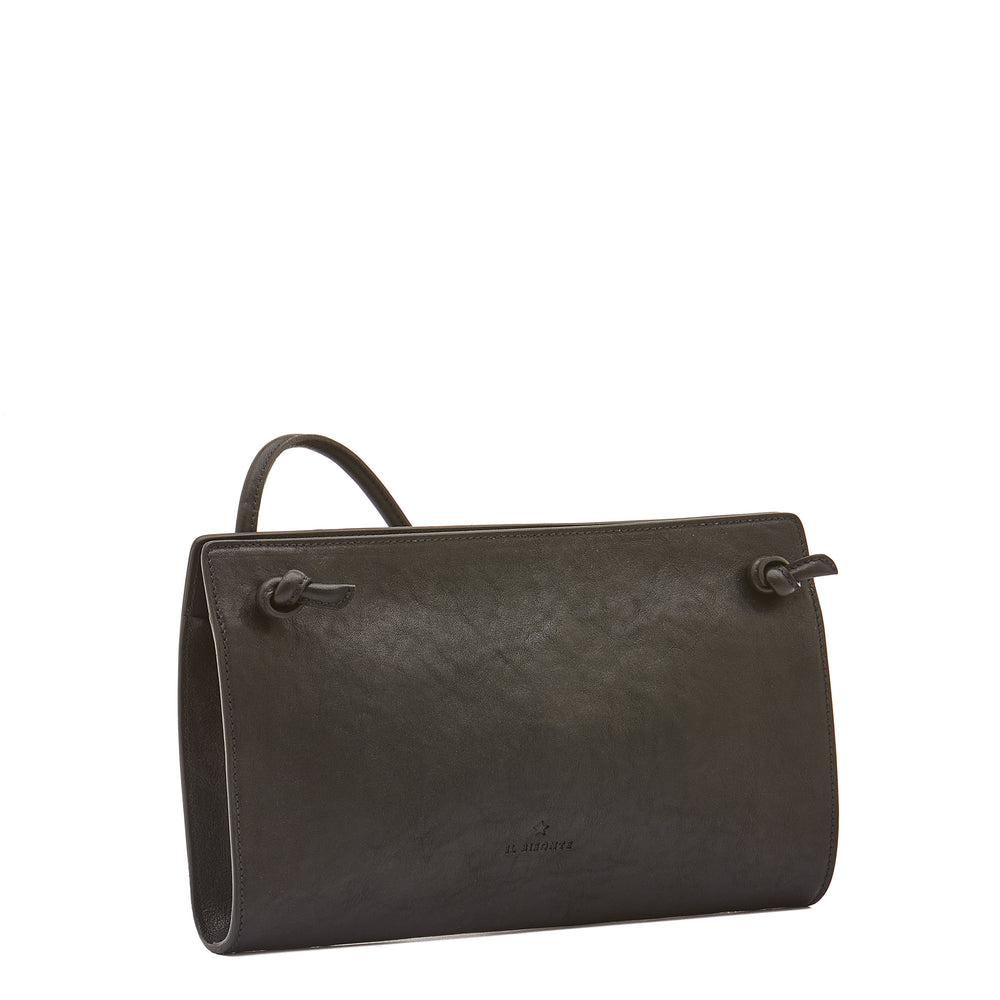 Snodo | Sac bandouliere pour femme en cuir vintage couleur noir