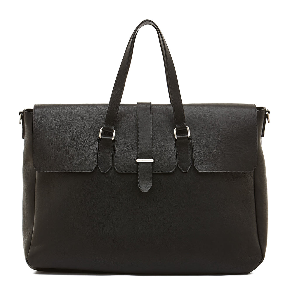 Belfiore | Men's travel bag in vintage leather color black