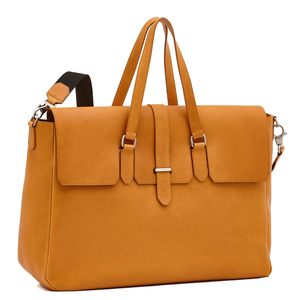 Belfiore | Sac voyage pour homme en cuir vintage couleur naturel