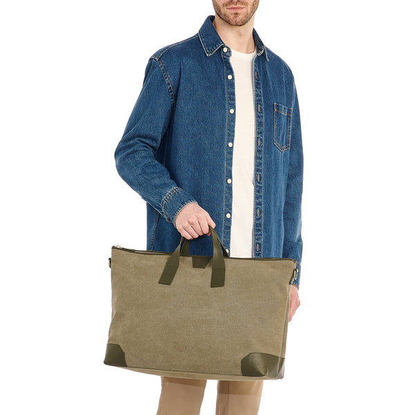 Oasi | Men's travel bag in fabric color forest