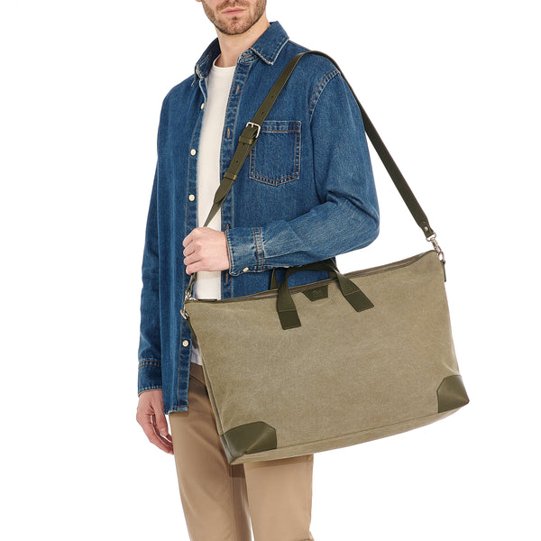 Oasi | Men's travel bag in fabric color forest